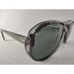 Vintage Made in Japan 5-Barrel Hinge Aviators | Transparent Grey | Classic Style